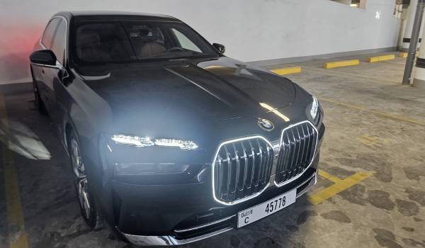 BMW 735i 2024 for rent in dubai